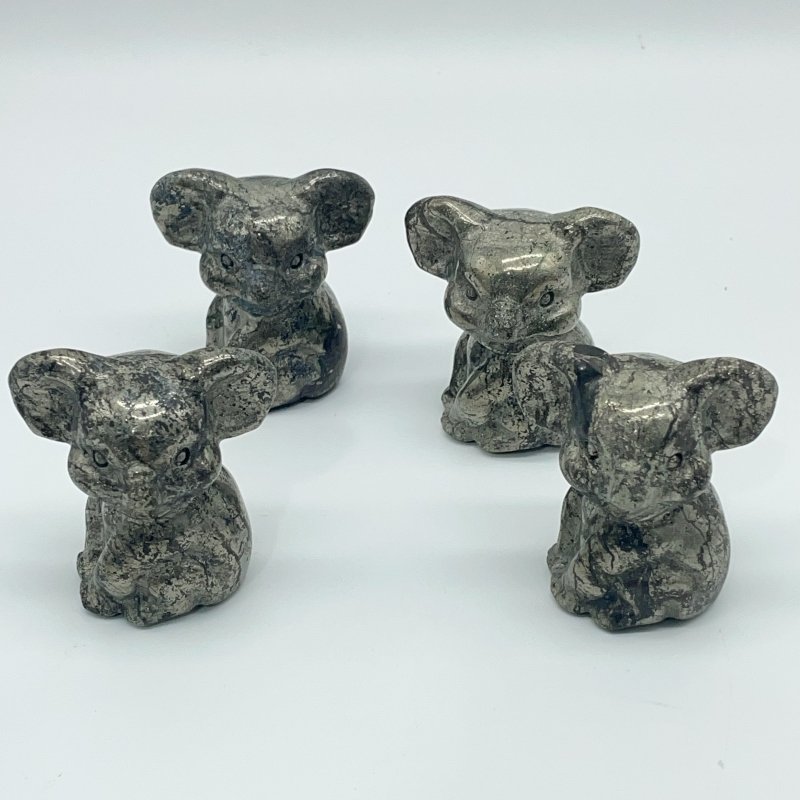 Pyrite Koala Carving Animal Wholesale - Wholesale Crystals