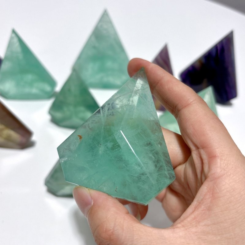 Rainbow Fluorite Geometric Arrow Head Shaped Wholesale - Wholesale Crystals