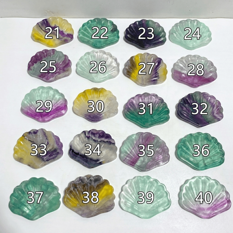 Rainbow Fluorite Shell Wholesale (No.21-40) -Wholesale Crystals