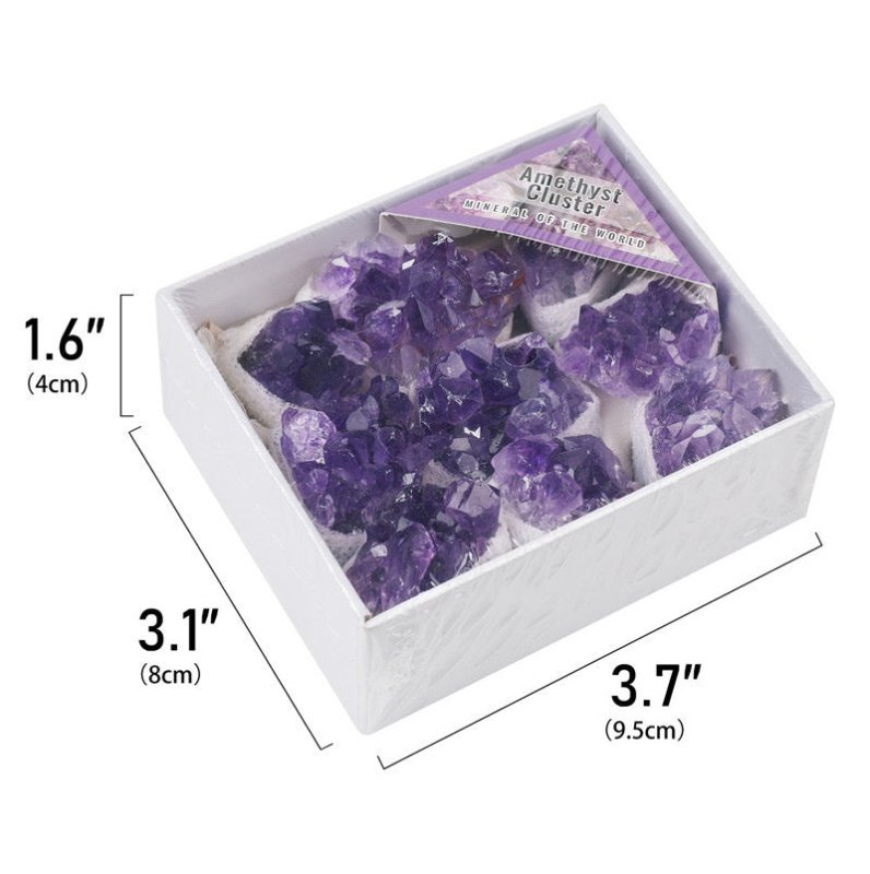 Raw Amethyst Cluster Small Gift Box - Wholesale Crystals