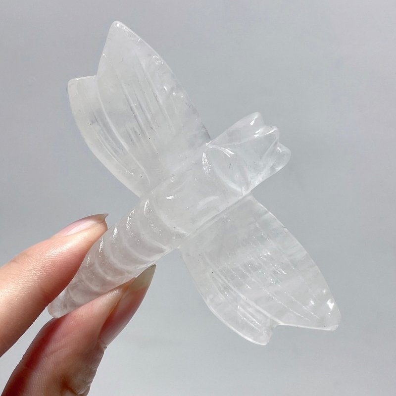 Red Jasper Clear Quartz Dragonfly Crystal Carving Wholesale - Wholesale Crystals