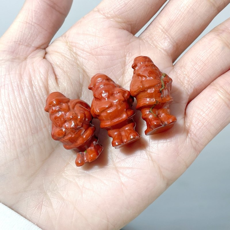 Red Jasper Santa Claus Carving Wholesale - Wholesale Crystals