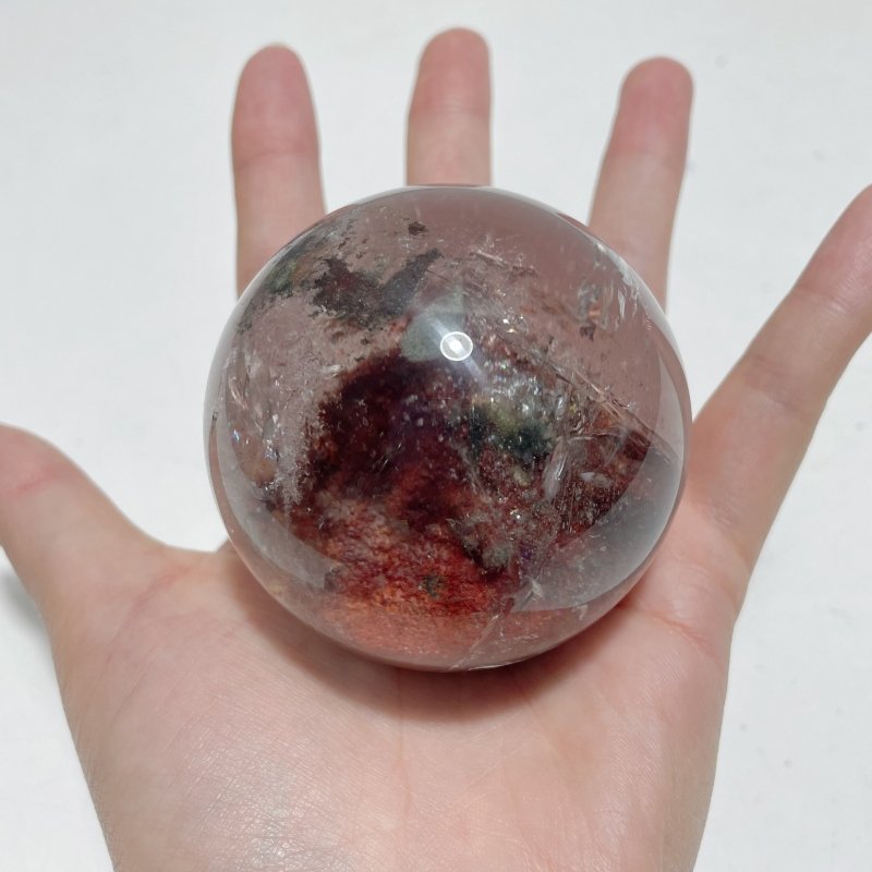 Red Phantom Quartz Garden Quartz Sphere - Wholesale Crystals