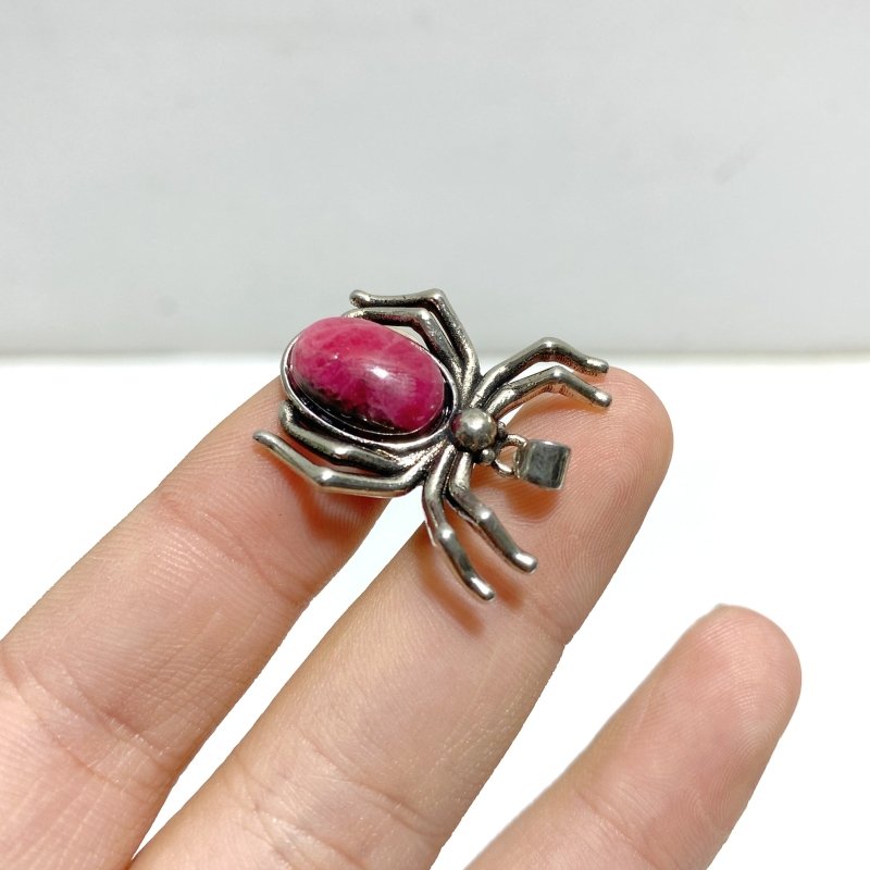 Rhodonite Pendants Spider Shape Wholesale - Wholesale Crystals