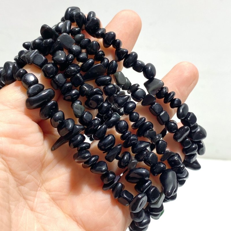 Rose Quartz | Chevron amethyst | Obsidian Chip Bracelets Wholesale - Wholesale Crystals