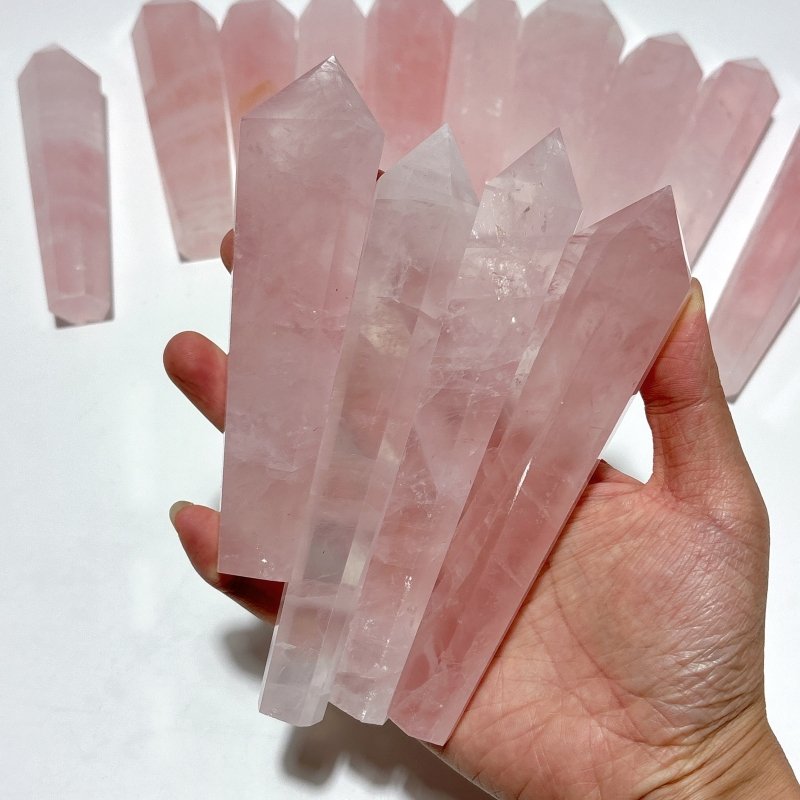 Rose Quartz Scepter Magic Wand Wholesale - Wholesale Crystals