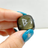 Rune Stones Set Engraved Gold Sheen Obsidian Crystal Wholesale - Wholesale Crystals