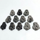 Silver Sheen Obsidian Nine-tailed Fox Carving Wholesale -Wholesale Crystals