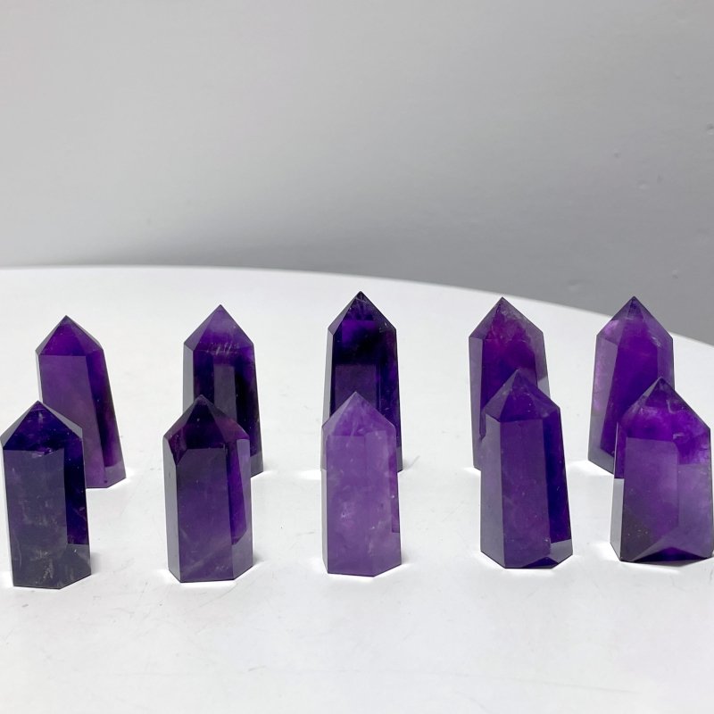 Small Deep Purple Amethyst Points Wholesale - Wholesale Crystals