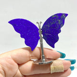 Small Lapis Lazuli Butterfly Carving With Stand Wholesale - Wholesale Crystals