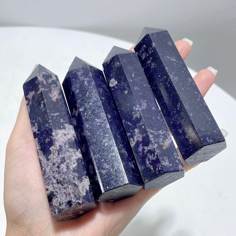 Spark Blue Mica Point Tower Wholesale - Wholesale Crystals