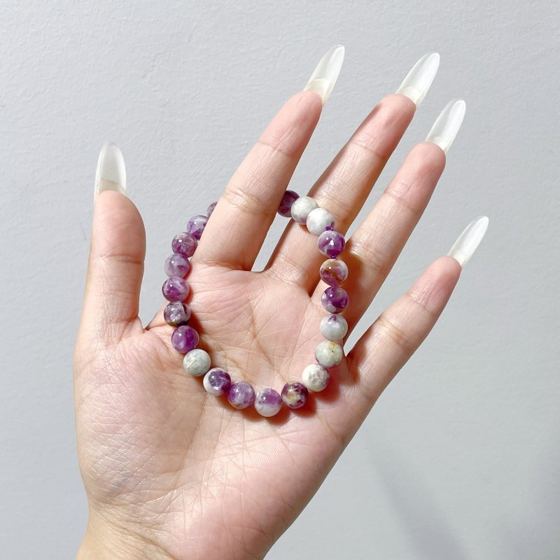 Spark Lepidolite Bracelets Wholesale (resin filler) - Wholesale Crystals