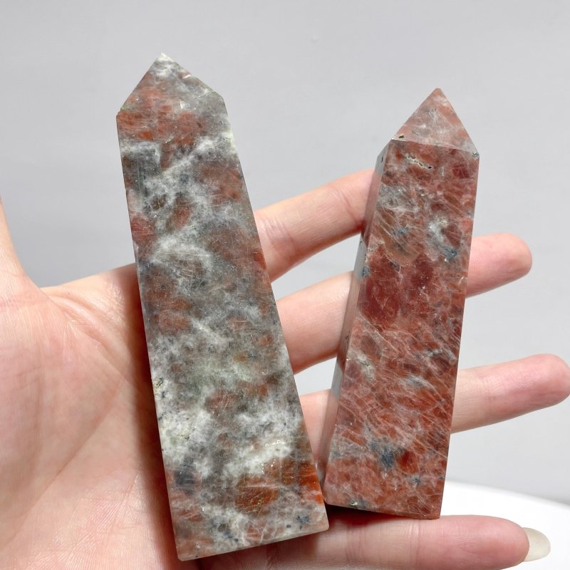 Sunstone Four - Side Point Tower Wholesale - Wholesale Crystals