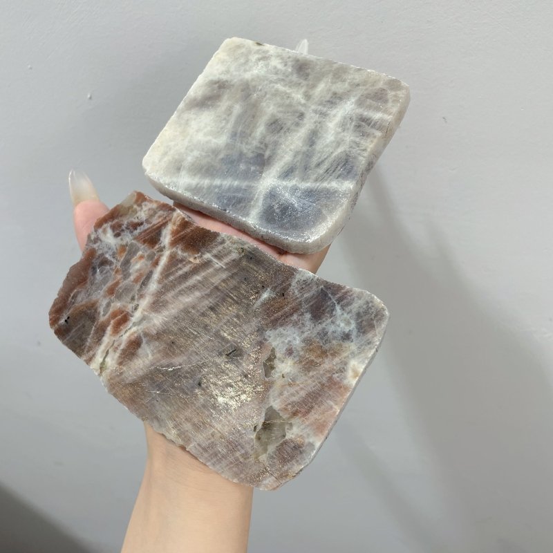 Sunstone Mixed Moonstone Slab Wholesale - Wholesale Crystals