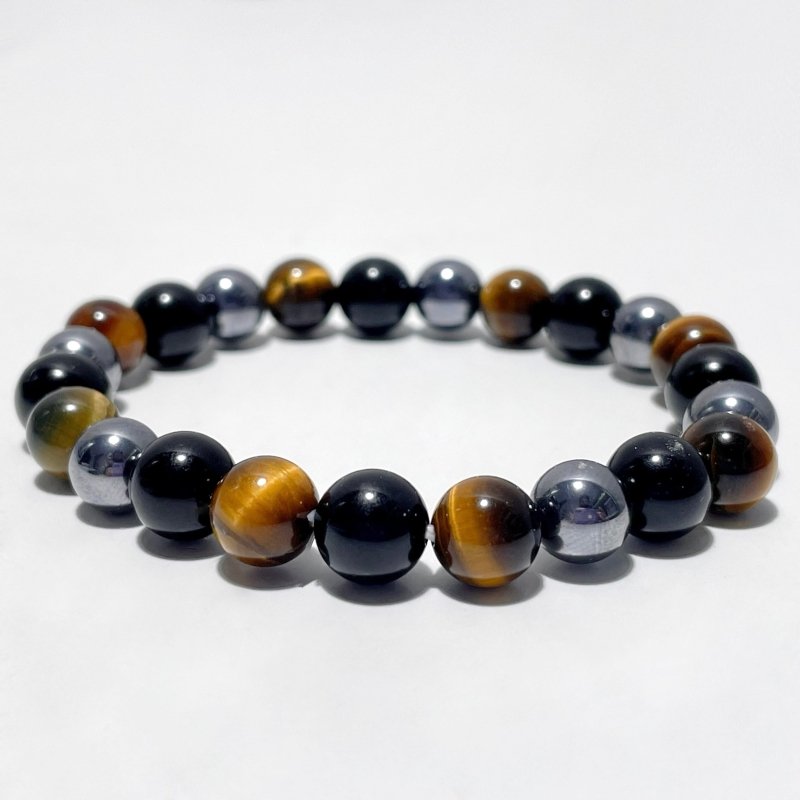 Tiger Eye Black Tourmaline Hematite Bracelet Wholesale (Etsy Best - Selling Item) - Wholesale Crystals