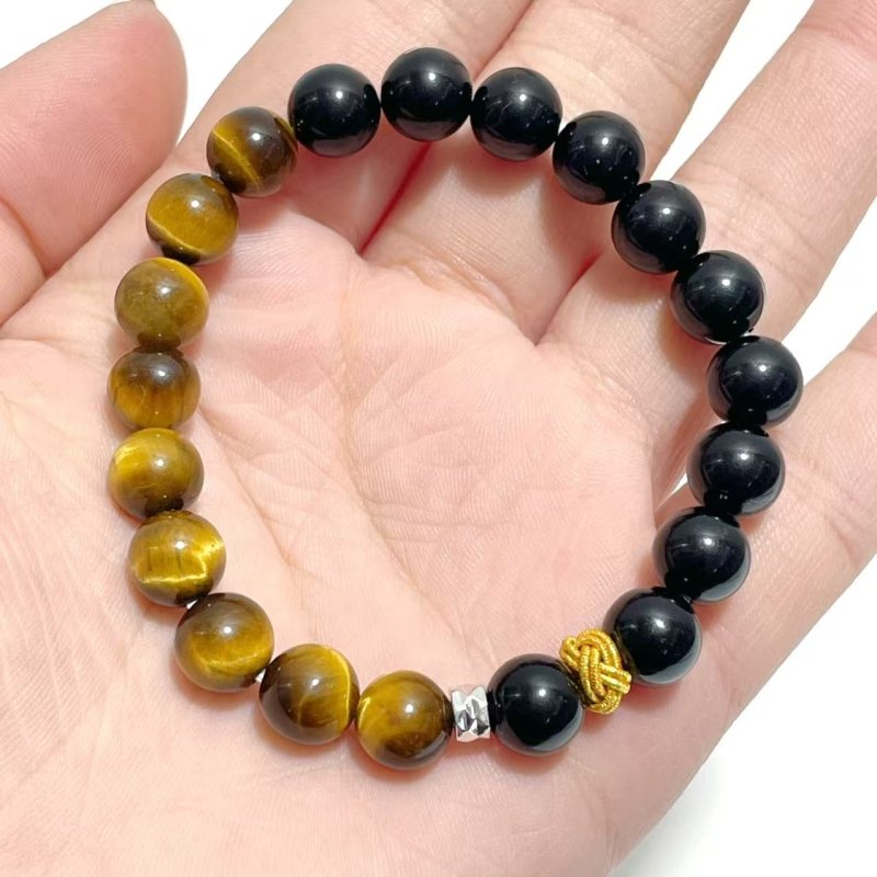 Tiger Eye Obsidian DIY Bracelet Wholesale Original Design - Wholesale Crystals