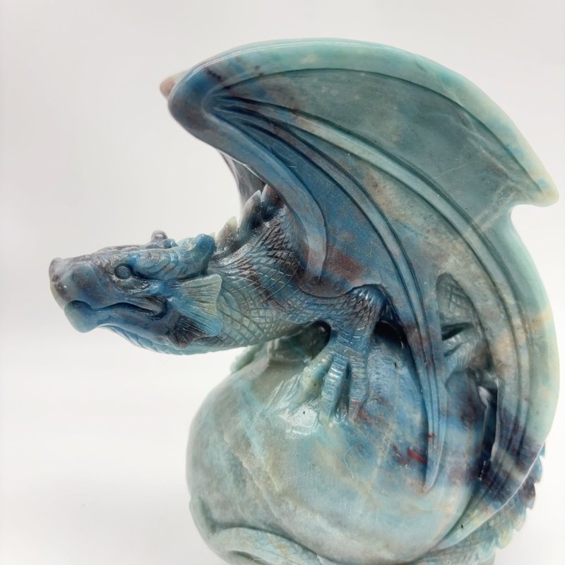 Trolleite Flying Dragon With Dragon Egg Carving -Wholesale Crystals