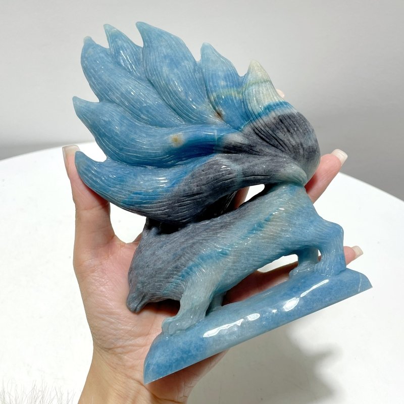 Trolleite Nine - tailed Fox Carving - Wholesale Crystals