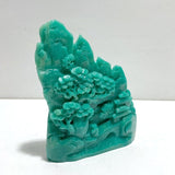 Unique Amazonite Landscape Pavilion Carving 4 - Wholesale Crystals