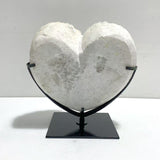 Unique Aura Quartz Cluster Heart With Stand 8 - Wholesale Crystals