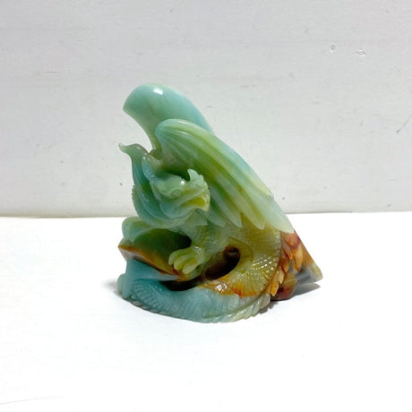 Unique Caribbean Calcite Flying Dragon Carving - Wholesale Crystals