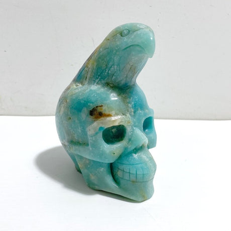 Unique Caribbean Calcite Skull Eagle Carving - Wholesale Crystals