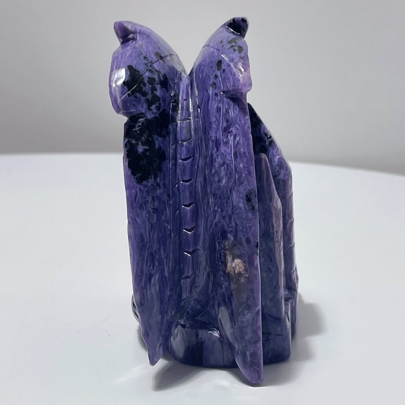 Unique Charoite Flying Dragon Carving #4 - Wholesale Crystals