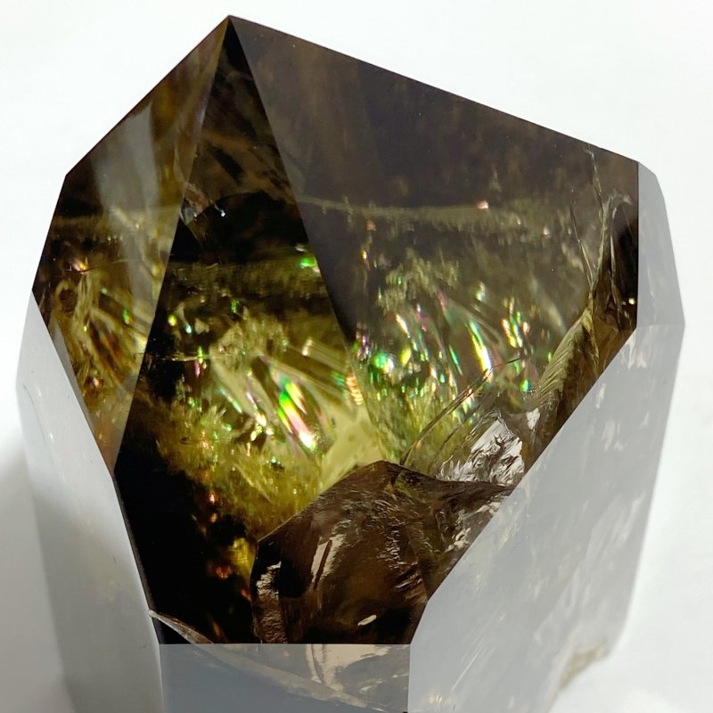 Unique Citrine Tower Point With Rainbow -Wholesale Crystals