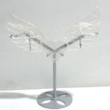 Unique Clear Quartz Heart Wing Carving With Stand -Wholesale Crystals