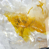 Unique Fire Quartz Dentritic Quartz Double Point With Rainbow With Stand - Wholesale Crystals