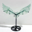 Unique Fluorite Heart Wing Carving With Stand - Wholesale Crystals