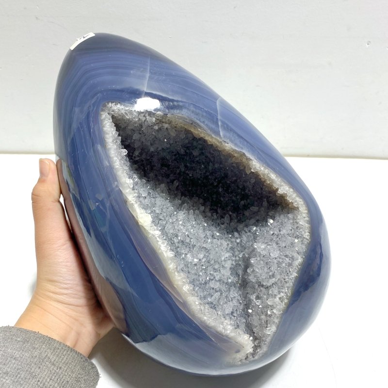 Unique Geode Druzy Agate Dinosaur Egg Home Decor With Stand - Wholesale Crystals