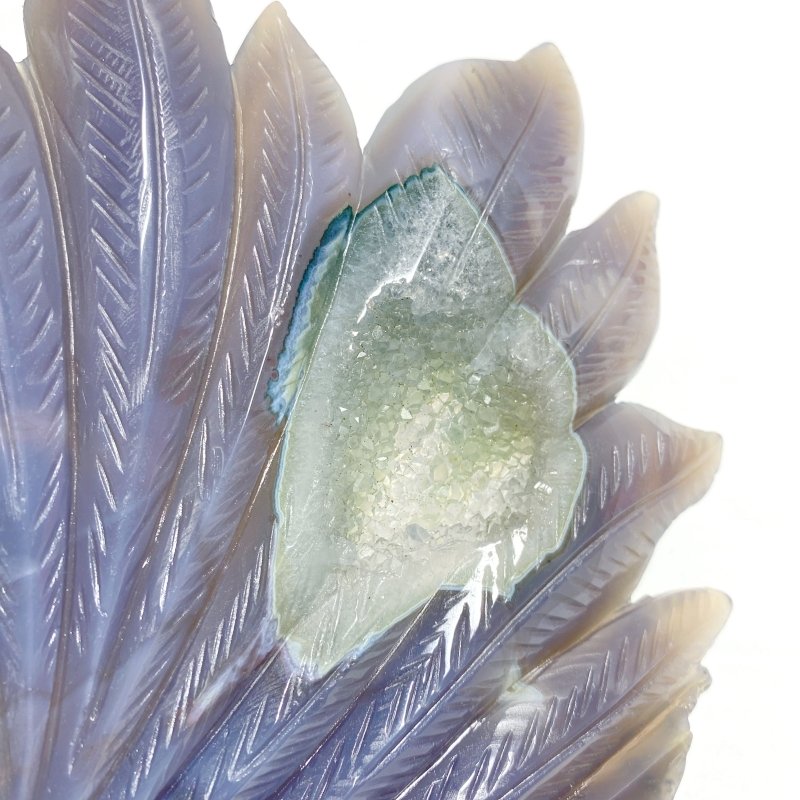 Unique Geode Druzy Agate Nine - tailed Fox Carving 2 - Wholesale Crystals
