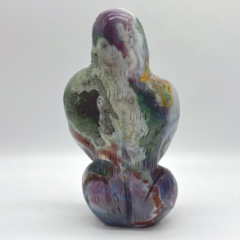 Unique Geode Ocean Jasper Chimpanzees Carving - Wholesale Crystals