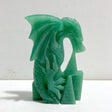 Unique Green Aventurine Flying Dragon Castle Carving 3 -Wholesale Crystals