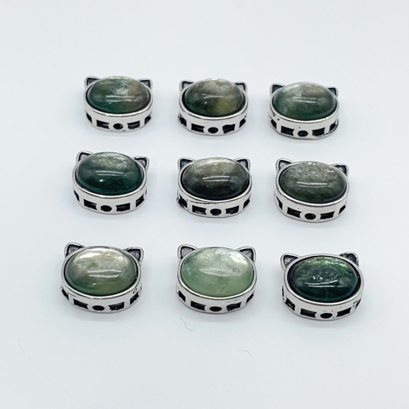 Unique Green Mica Crystal Cat Head Shape Wholesale - Wholesale Crystals