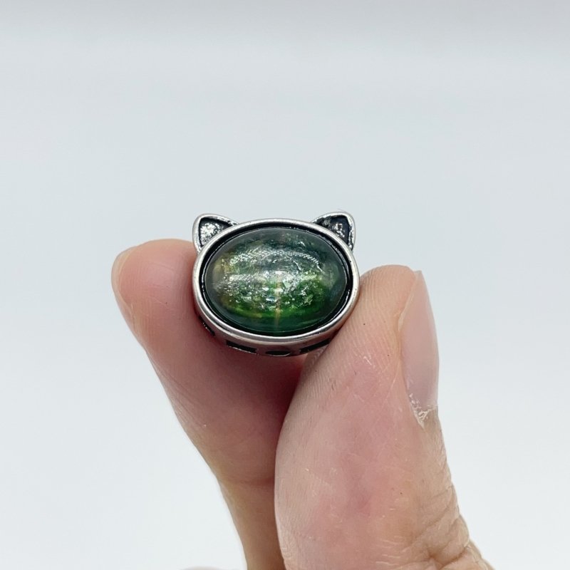 Unique Green Mica Crystal Cat Head Shape Wholesale - Wholesale Crystals