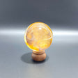 Unique Hematoid Quartz Dentritic Quartz Golden Fire Quartz Sphere With Rainbow For Collection - Wholesale Crystals