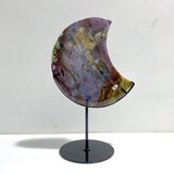 Unique Large Ocean Jasper Moon Carving With Stand 3 - Wholesale Crystals