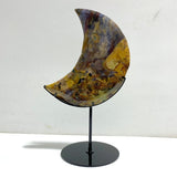 Unique Large Ocean Jasper Moon Carving With Stand 5 - Wholesale Crystals