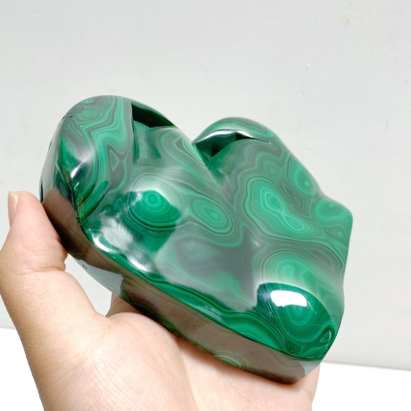 Unique Malachite Heart With Stand -Wholesale Crystals