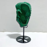 Unique Malachite Raw Bottom With Stand -Wholesale Crystals
