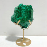 Unique Malachite Specimen Raw Bottom With Stand - Wholesale Crystals