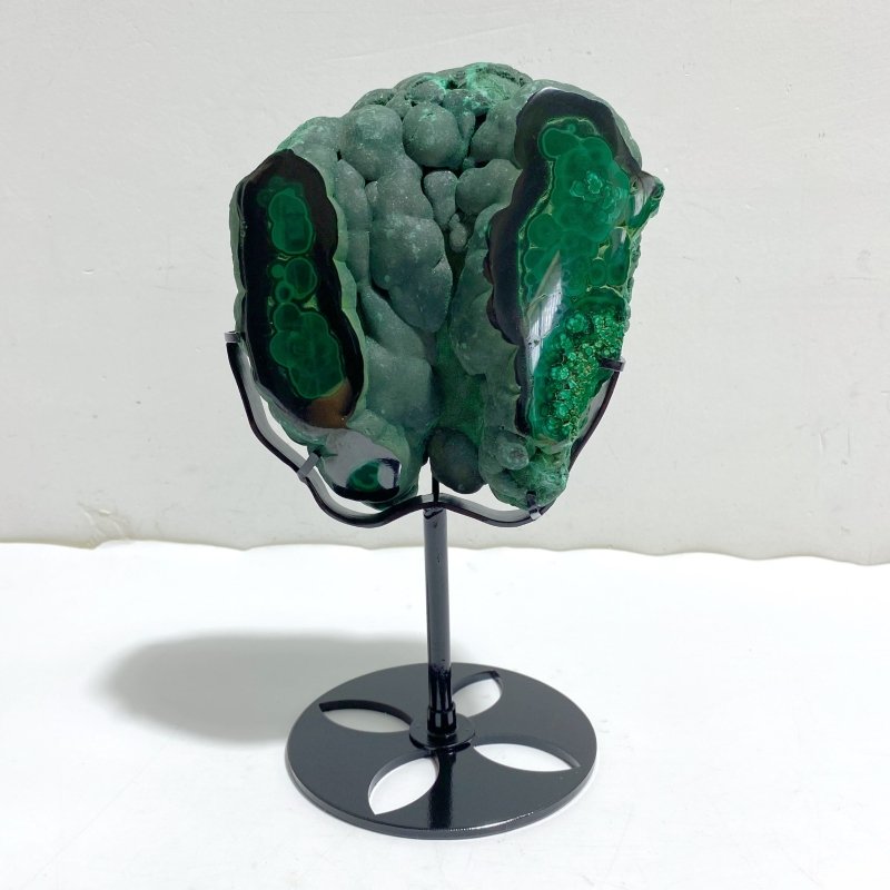 Unique Malachite Specimen With Stand -Wholesale Crystals