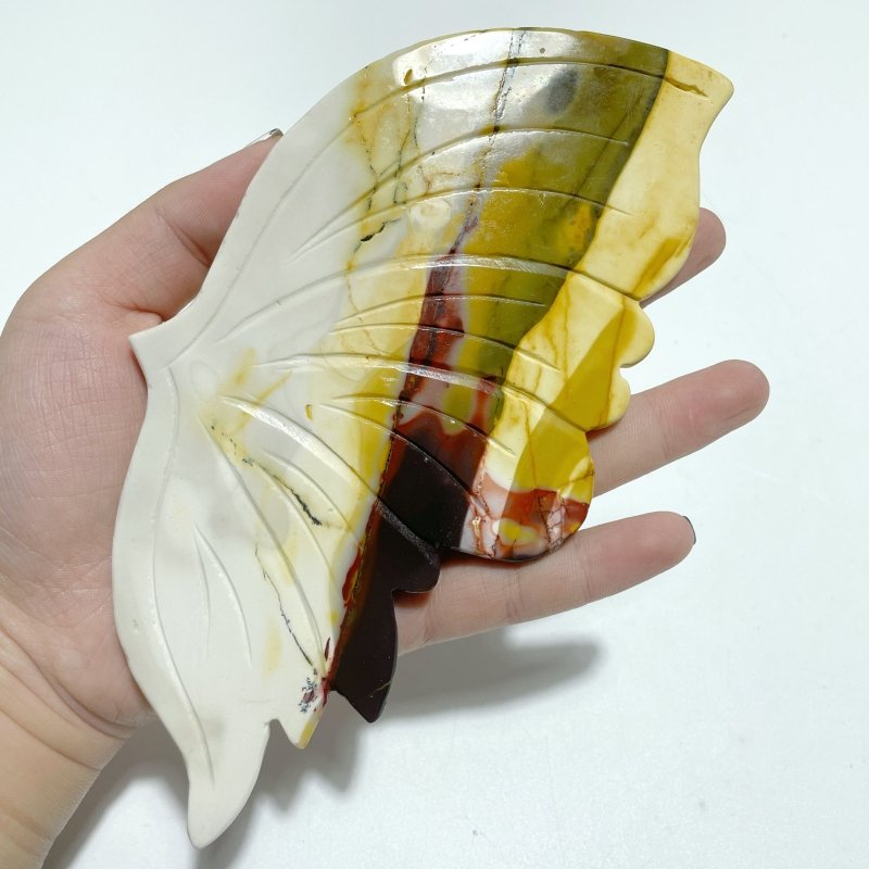 Unique Mookaite Butterfly Wing Carving With Stand - Wholesale Crystals