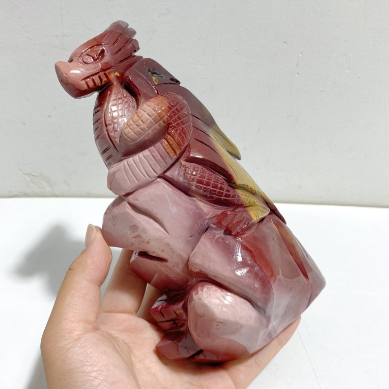 Unique Mookaite Flying Dragon Castle Carving 10 -Wholesale Crystals