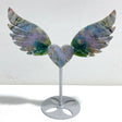 Unique Ocean Jasper Heart Wing Carving With Stand -Wholesale Crystals