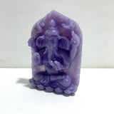 Unique Purple Jade Ganesha Carving - Wholesale Crystals