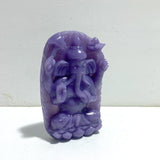 Unique Purple Jade Ganesha Carving - Wholesale Crystals