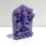 Unique Purple Jade Ganesha Carving - Wholesale Crystals